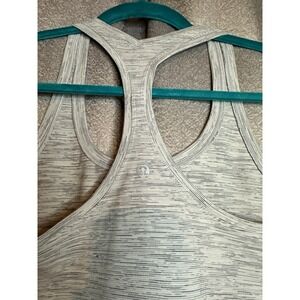 Lululemon Grayish Racerback Tank Top Pit To Pit 15" Shoulder To Hem 27" Comfy!
